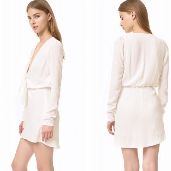 Stone Cold Fox Desire Mini Dress White Tie Front - Picture 2 of 9